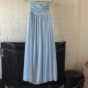 Long blue dress